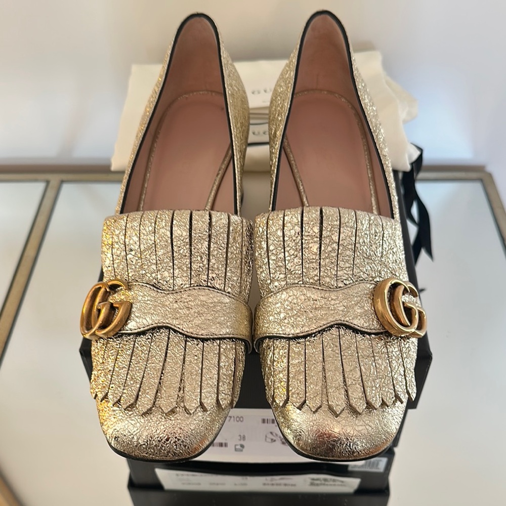 Gucci Galassia Platino Heels